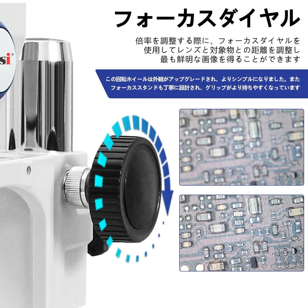 Microscop Stereo cu Mărire Kaisi cu Cameră 4K și Ocular WF10x Microscop Stereo Zoom Trinocular pentru PCB Industrial TX-350E 7X-50X