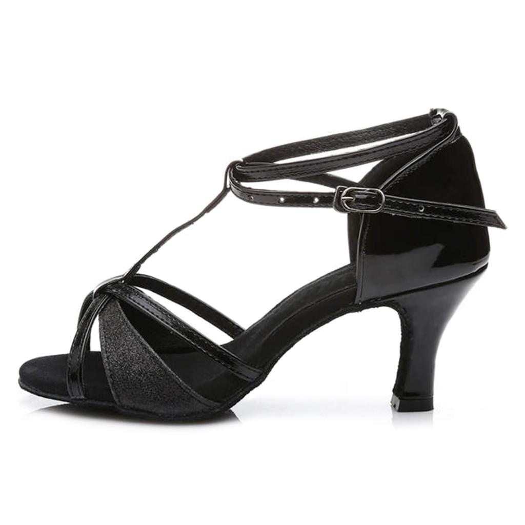 Buty Do Tańca Latino Na Obcasie Leah 7 Cm Czarne 36