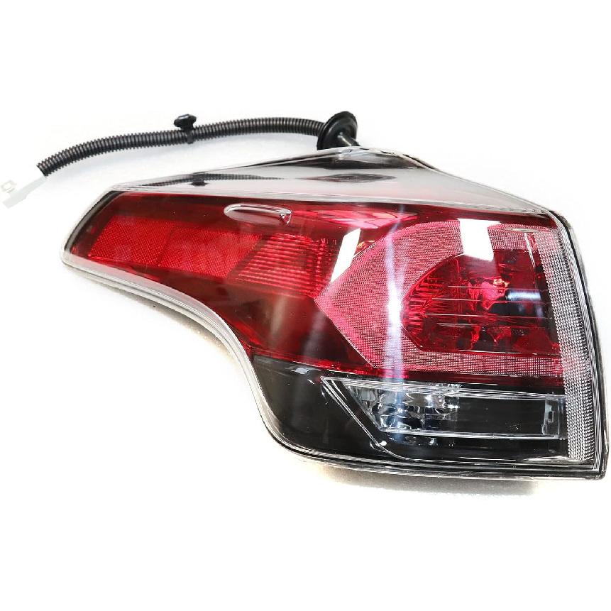 TBVECHI Tail Light, Universal Tail Lights Rear Outer Lamp with Wire Harness Fit For Toyota Rav-4 2016-2018-Red Lens Left Driver Side