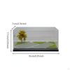 1:64 Auto-Displaybox Diorama-Basis Maßstab 1/64 Vitrine Staubdichtes Modell für Regal, Schreibtisch