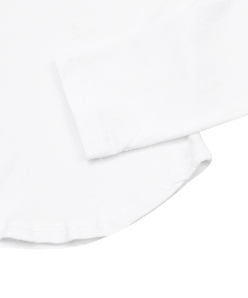 MUCENT Muse Cut U-Neck Rounded Long Sleeve Tee (4 Colors)