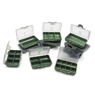 Kunststoff Karpfen Angelgerät getrennt kleine Box Rig und Aufbewahrungsbox Organizer Container Fächer Box Köder Angelwerkzeuge