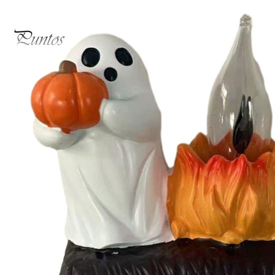 Steck-Nachtlicht Halloween Kürbis Geist mit Hexenhut, Harz Weiches Leuchten Geschenk für LED Schlafzimmerlicht, Gruselige Wandleuchte Party Heimbeleuchtung