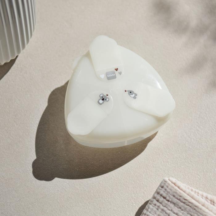 MAM Accessoires pour Biberons Boîte Doseuse de Lait Ivoire