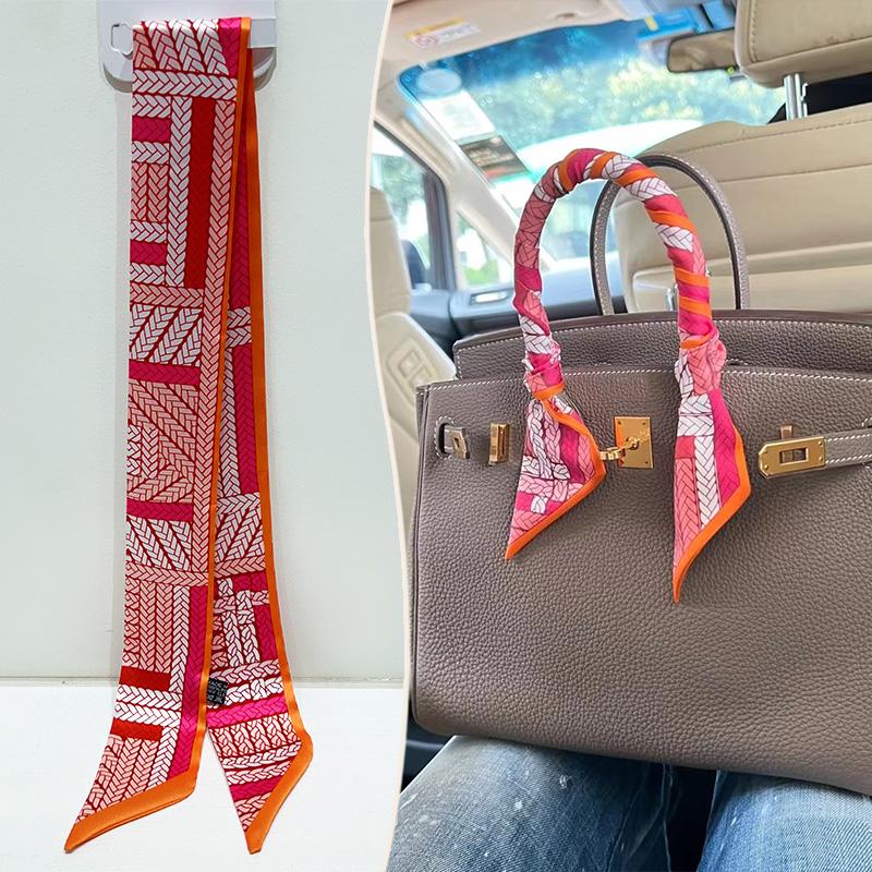 2024 Trendy Silk-Style Scarf Handle Wrap for Bags