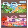 Reusable Sticker Book for Kids Vehicles Truck Multi-Theme Bubble Sticker Jelly Stickers Educational Learning Toys for Children