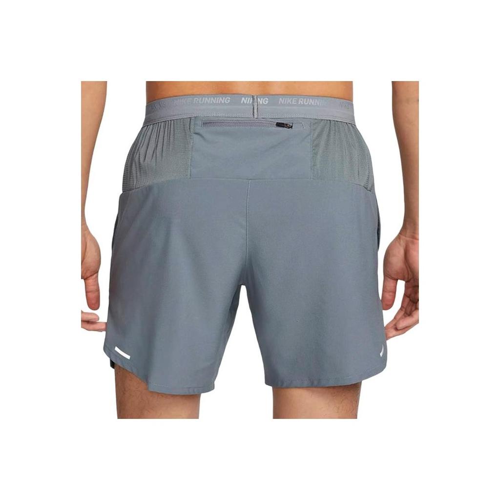 Nike Dri-FIT Solid Logo Print Straight Dry-Fit Sports Shorts Men Bottoms Smoke-Grey DM4742-084
