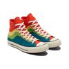 Converse 1970s Chuck Taylor All Star Rainbow Candy Vintage High Top Espadrilles Unisex Red, White and Blue