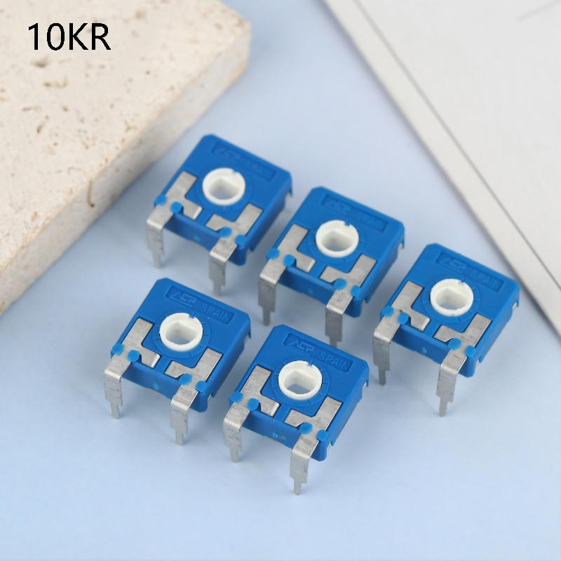 5Pcs 10K/100K Vertical Adjustable Potentiometer Ca14Nv17.5 10Ka2020Lv10 Adjustable Resistance Potentiometer