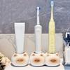 Ceramic Toothbrush Holder Cute Siamese Cat Electric Toothbrush Rack Storage Shelf Toothpaste Placement Home Bathroom Decoration