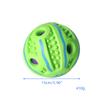 2024 Custom Vinyl Dog Treat Ball Food Dispensing Toy Protruding Grinding Teeth Chew Toys Interactive Slow Feeder