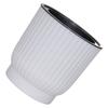 White Round Plant Flower Pot Stylish Water-saving Desktop Planters for Family Friend Neighbor Gift