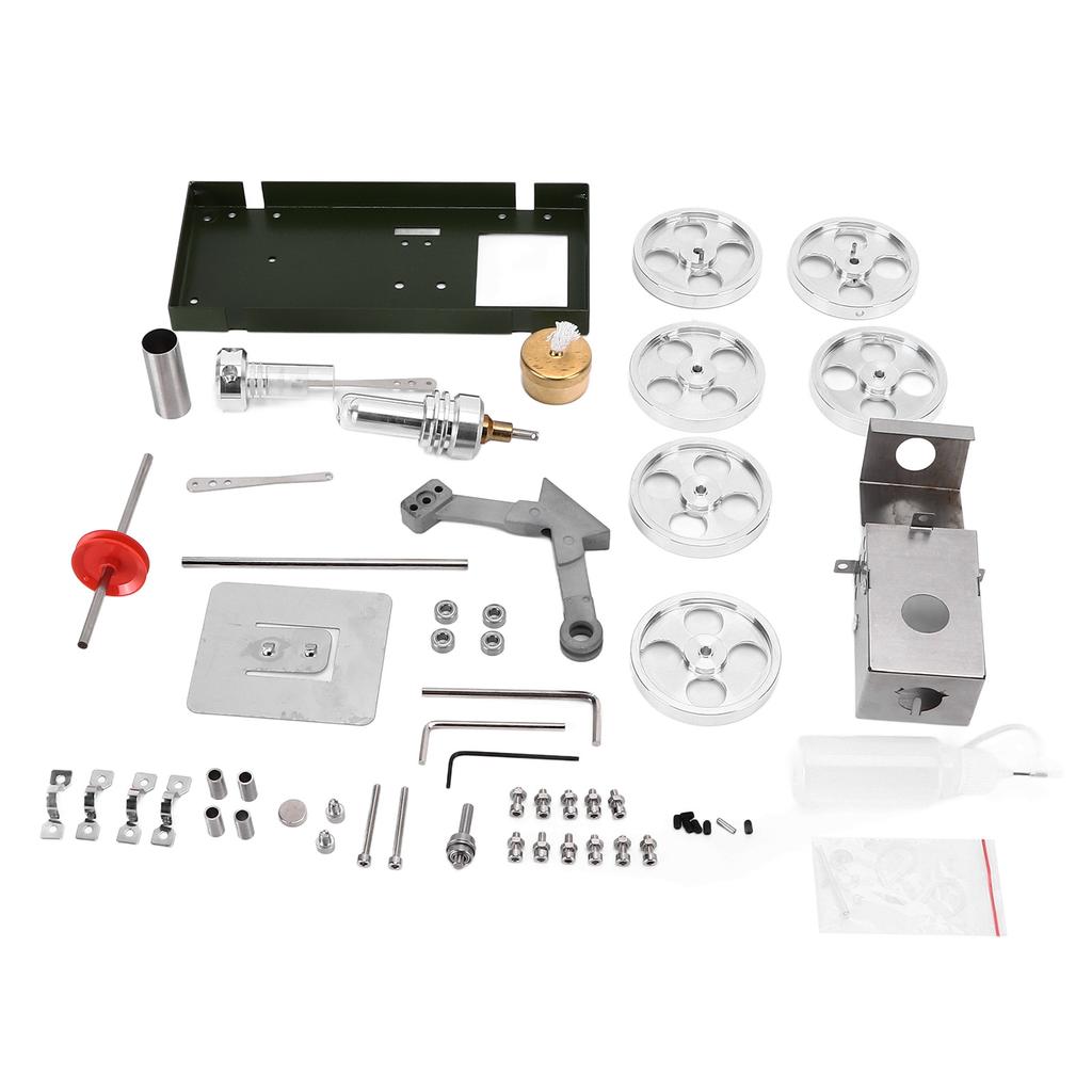 Stirling Car Engine Model Aluminum Alloy Exquisite Beautiful Steam Engine Kit Physics Science Toy