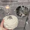 High-End Ceramic Ashtray with Lid: Stylish, Anti-Fly Design for Home & Commercial Use
