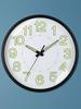12inch Silent Quartz Clock Non-Ticking Illuminated Clock Energy-Absorbing Numerals&Hands Wall Time Clock for Bedroom Living Room