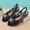 Women's Fish Mouth Plastic Sandals Summer Flat Plastic Jelly Shoes Fashion Versatile Sandals