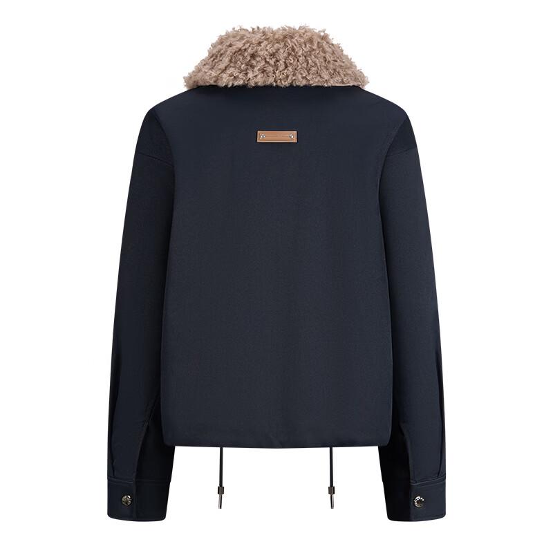 Navigare Women's Winter Padded Jacket with Detachable Fur Collar