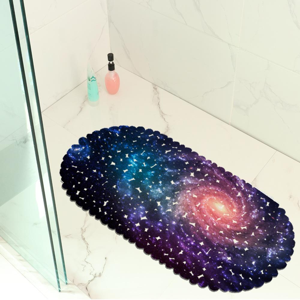 Beautiful Night Sky Picture Balcony Bathroom Mat Hydrophobic Non-Slip Door Mat Swimming Pool Public Places Non-Slip Floor Mat