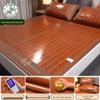 Double-Sided Bamboo & Ice Silk Mat, Foldable for Summer & Winter, Single Person Dormitory Mat with Free Shipping