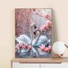 5d DIY Diamond Painting Cross Stitch Swan Pink Magnolia Flower Diamond Embroidery Mosaic Full Round Drill Home Decor