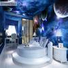 3D Photo Starry Sky Wallpaper Planet Universe Space Mural Living Room TV Wall Bedroom Ceiling Home Decoration KTV Bar Mural Sticker