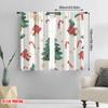 2pcs,2D Plane Printing Contemporary Curtains Christmas Tree Candy Cane Stars (2) Polyester (without Rod) Decorations Inside