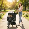 3 Wheel Pet Stroller for Small and Miniature Dogs, Black
