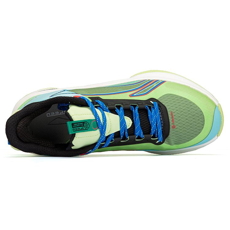 Li Ning Low Top Performance Basketball Shoes Men's Green Blue ABPR069-7