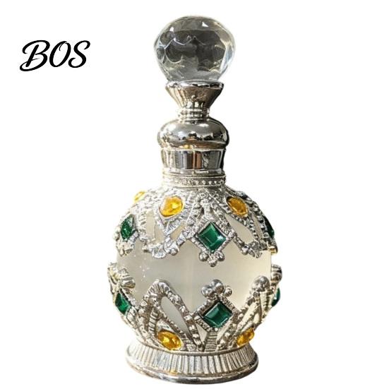 Portable Essential Oil Bottle 15ML Vintage Luxury Refillable Perfume Bottle, & Fragrance Glass Dispenser Dubai Arabian Style Empty Container