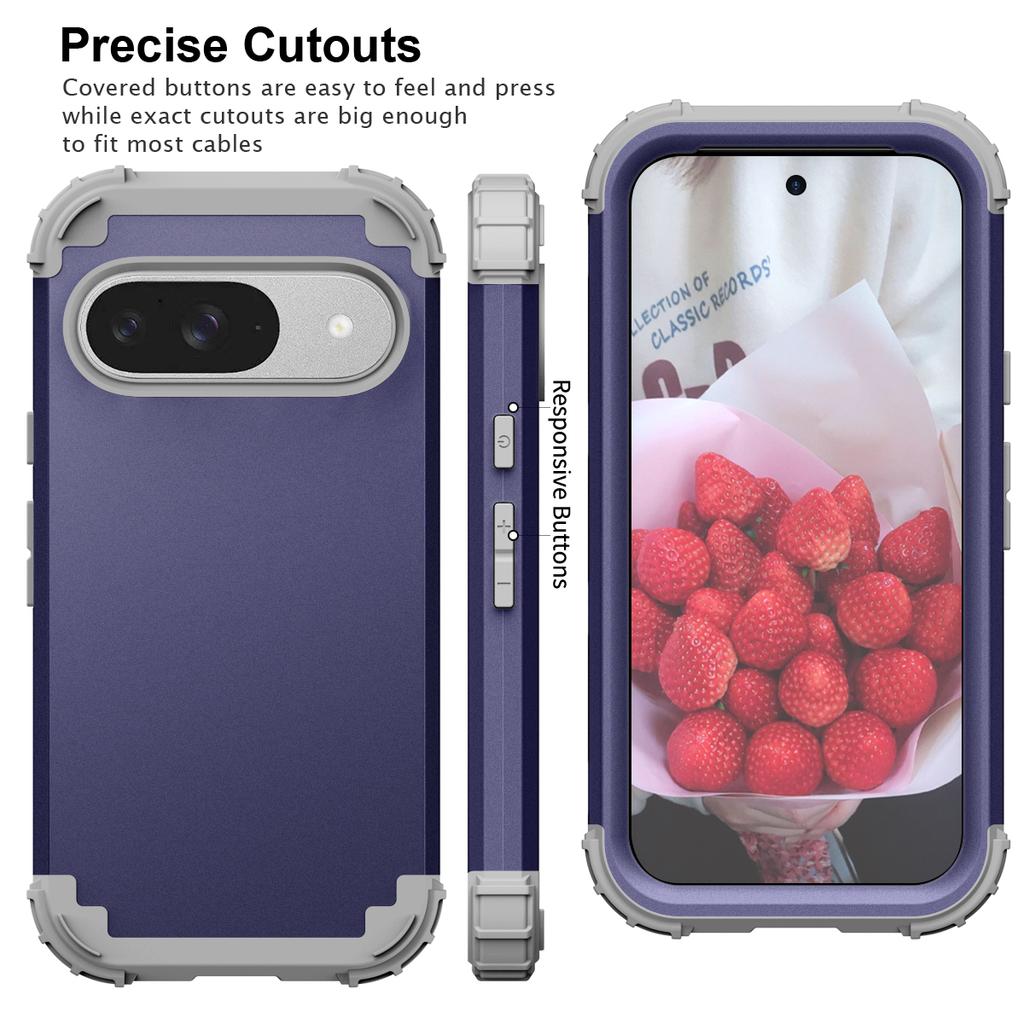 L-Style For Google Pixel 9 Case Shockproof PC + TPU Phone Back Cover