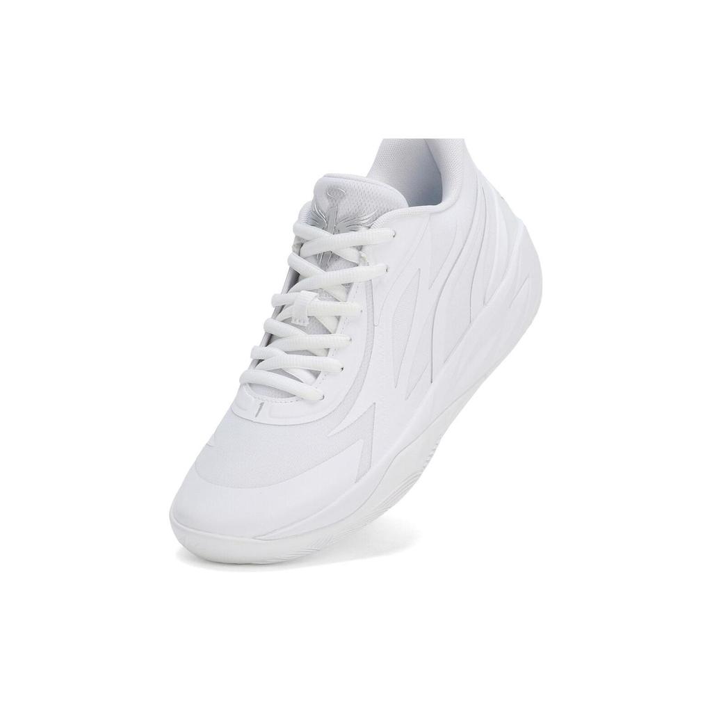 Puma MB.02 Lo Triple White Men Sneakers Silver 379419-01