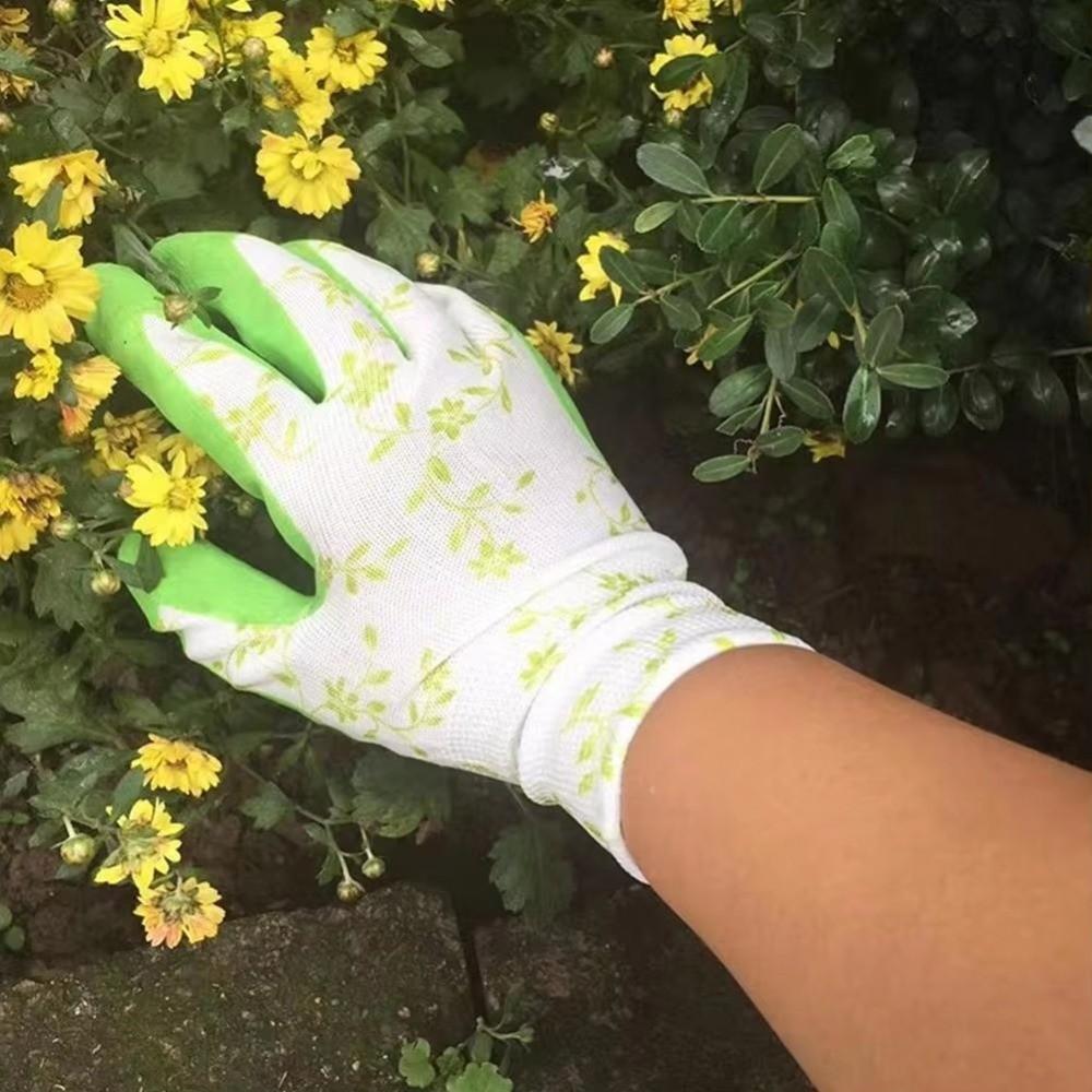 Breathable Material Gardening Gloves Wear-Resistant Rubber Gloves Durable Work Gloves Garden Use