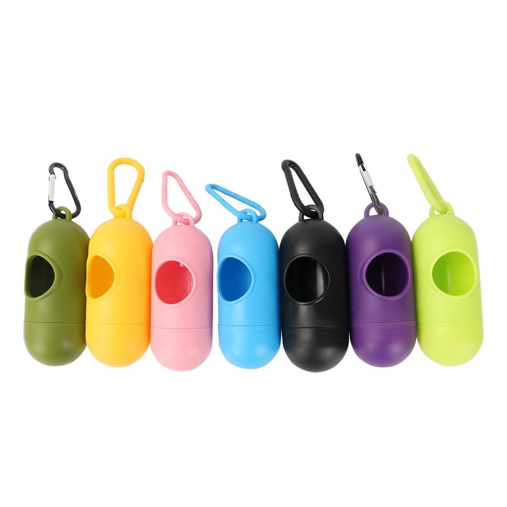 Portable Sustainable Eco-Friendly Dog Poop Bag Dispenser with Storage Shovel and Silicone Garbage Disposal