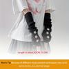 1 pair of ladies' fingerless gloves with star decoration white/black/pink machine washable fashionable accessory gloves