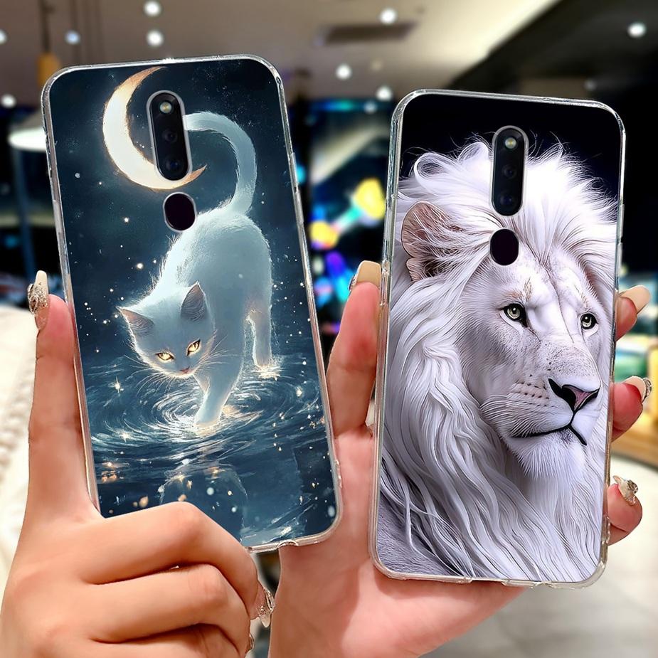 For Oppo F11 Case CPH1913 CPH1911 Colorful Flowers Painted Cover Soft Silicone Phone Case For Oppo F11 Pro F 11 OppoF11 Pro Bags
