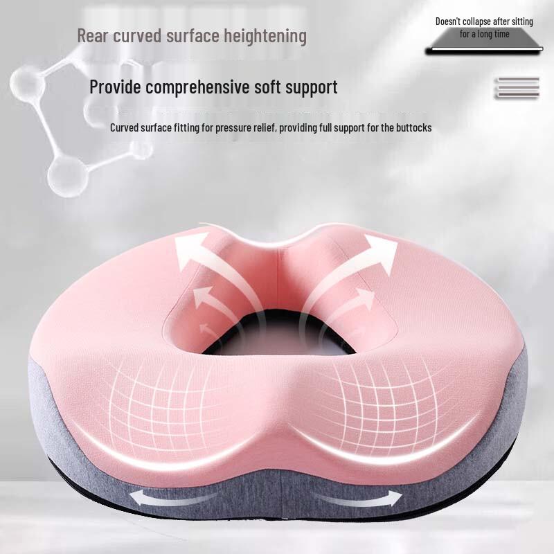 Therapeutic Memory Foam Seat Cushion for Hemorrhoid & Tailbone Relief