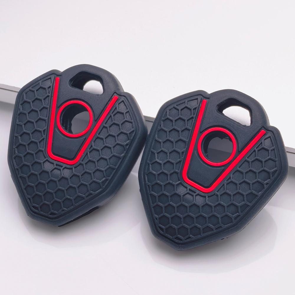 Silicone Motorcycle Key Fob Cover for CFMOTO 450MT Mt450 250SR 300SR 400SR 450SR 650SR 700CLX 800MT 650MT 125NK 250NK 400NK 650NK 800NK 700MT Key Case