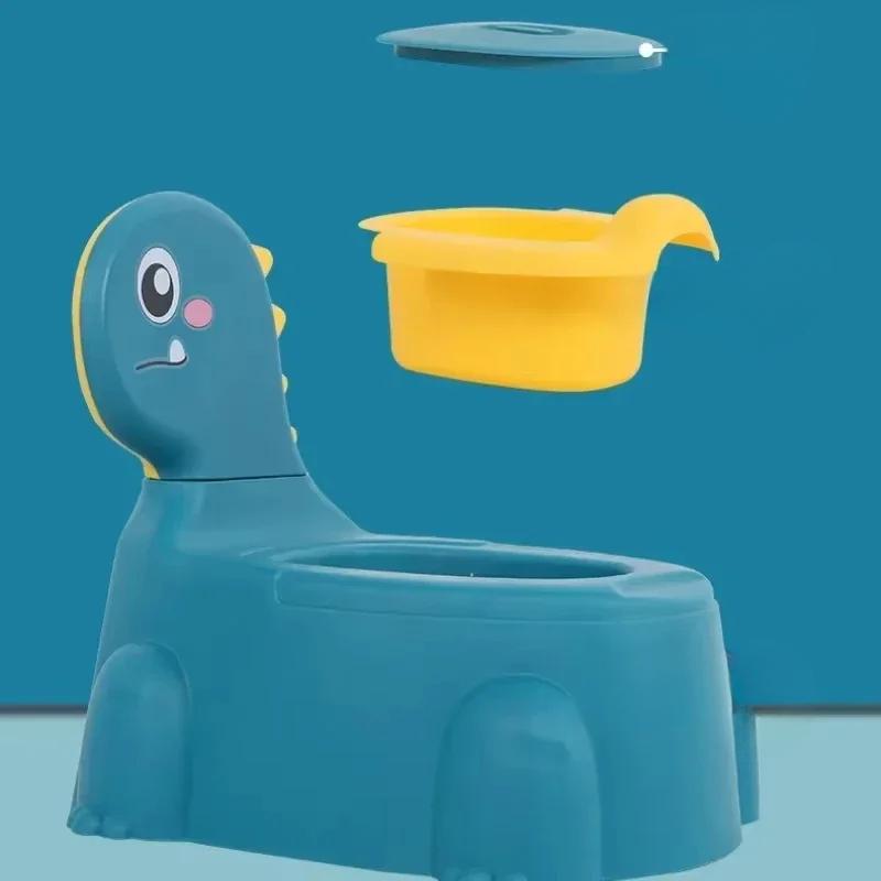 Kūdikio dinozauro puodukas tualeto treniruoklis Svarstomas vaikiškas specialus puodukas Kūdikio pisuarai Berniukų Mergaičių Tualeto reikmenys