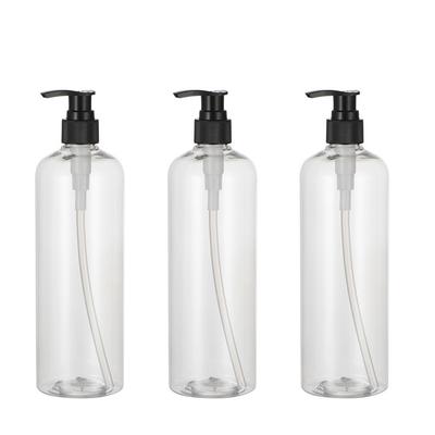 3 Peças 500ml Frascos de Shampoo e Loção com Bomba Grande Capacidade Banheiro Portátil Dispensadores de Armazenamento de Loção Recipientes
