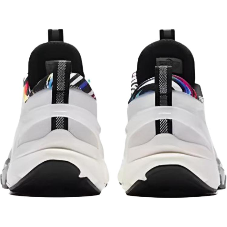 Anta Comfortable Versatile Shock Absorbing Durable Low Top Kids Running Shoes Kids Running Shoes Black White T12415502-1