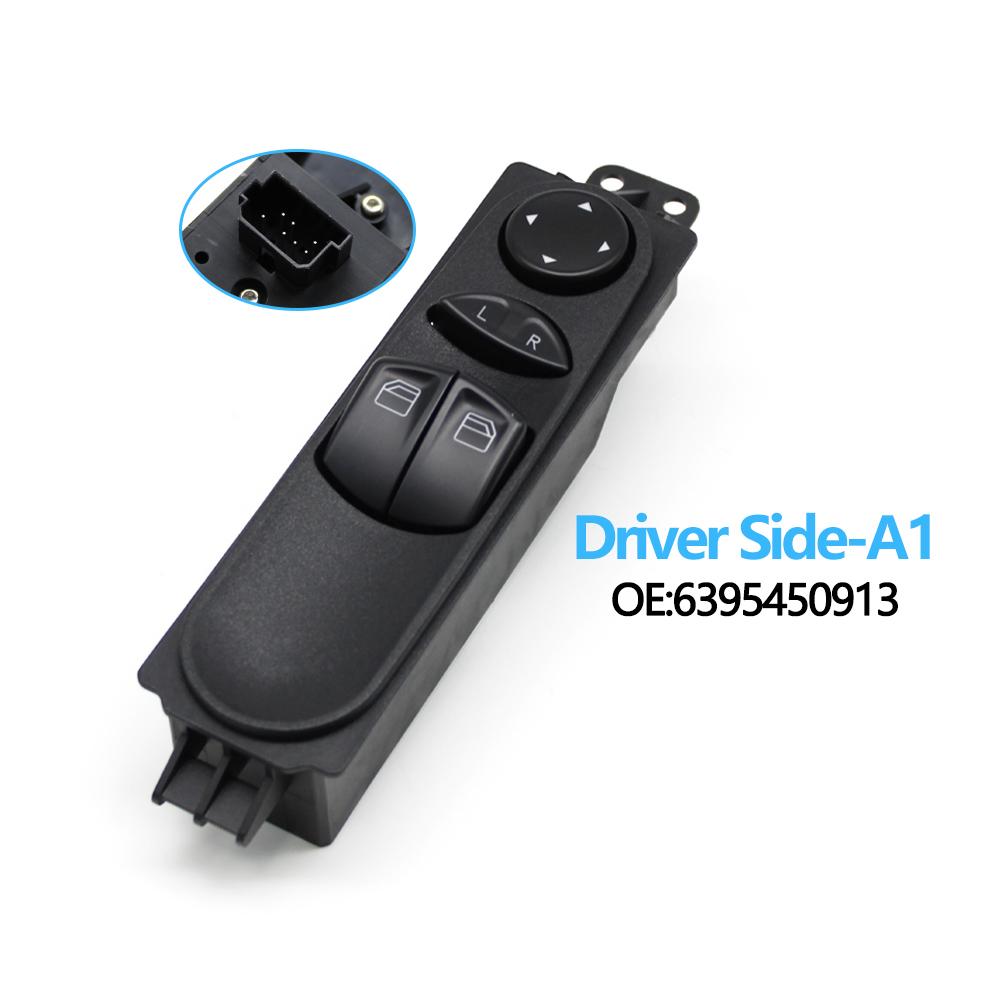 Car Front Rear Door Electric Window Switch Master Power Control Switch For Benz W639 W636 Vito Viano 2006-2015 6395450913