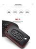 Genuine Leather Key Cover for Peugeot 308, 508, 408, 3008, 4008, 208 & Citroen Sega