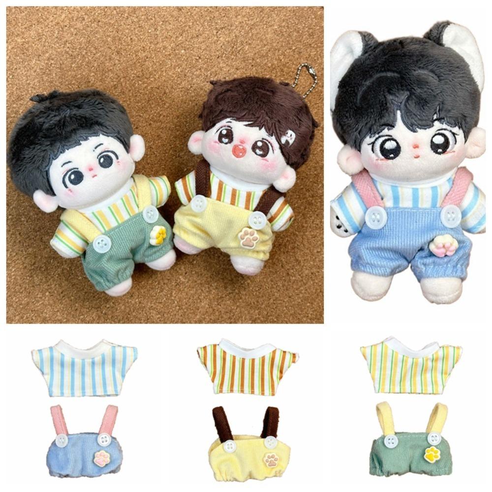 Cat Paw Pants 10cm Cotton Doll Clothes Suit Doll Dress Up Set Doll Clothes Outfit  Children's Gift