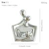 Gilded Figurine Sculpture Ceramic Couple Statue Craft Ornament for Room Wine Cabinet Entrance Heart-Shaped Figurine Premium Gift