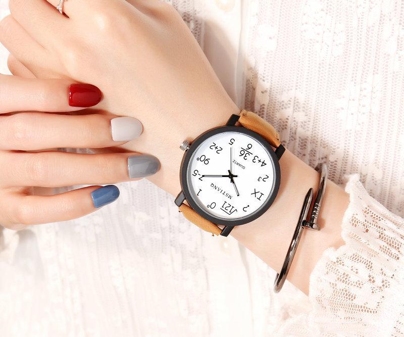 Personality Creative Math Watch Male And Female Student Couple Style Vintage Harajuku Fashion Casual Watch Girl