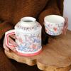 Lily of the Valley Ceramic Kettle & Mug Gift Set for Weddings and Birthdays