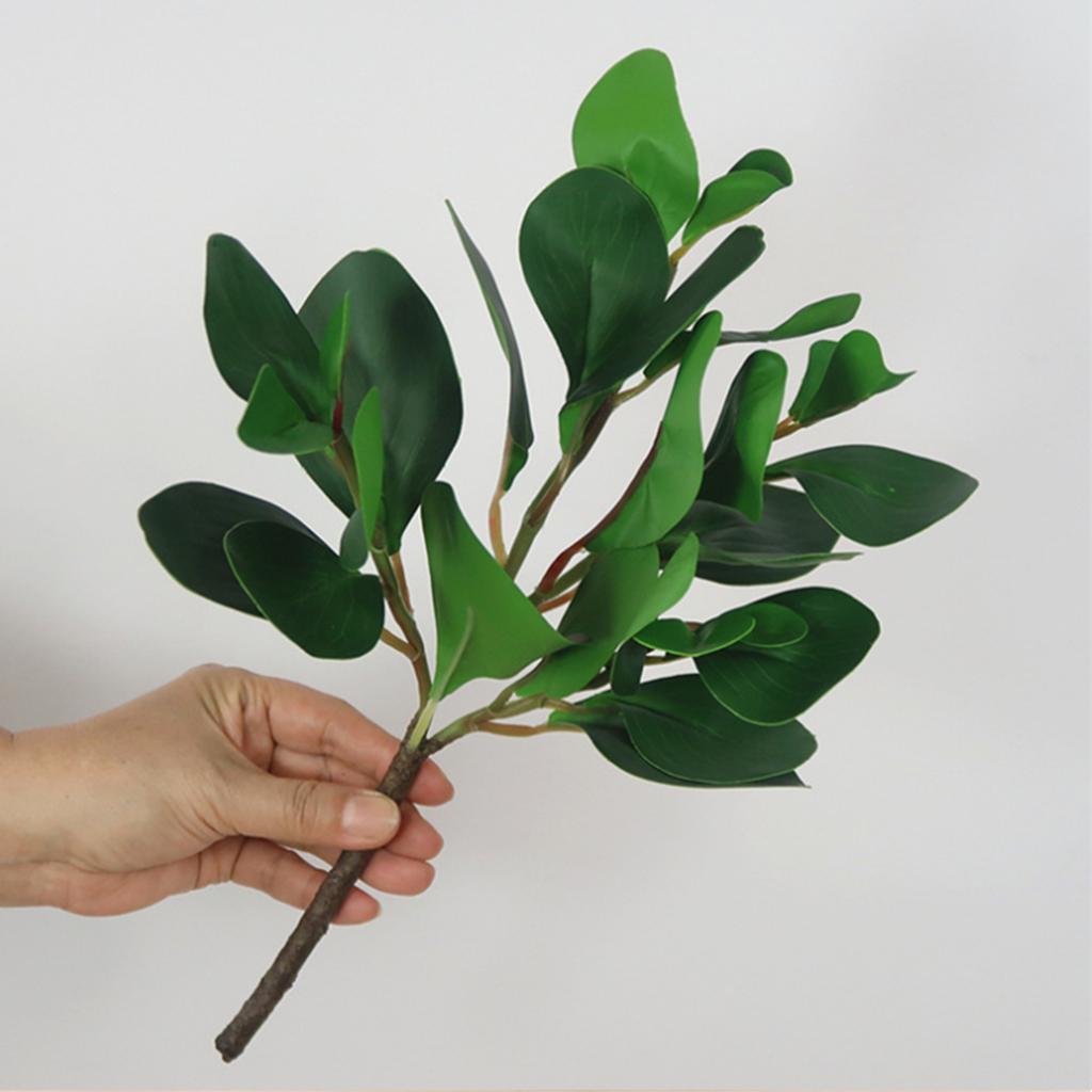 Simulation Grüne Bohnenblätter Wohnzimmertischdekoration Blume Pflanze Wanddekoration