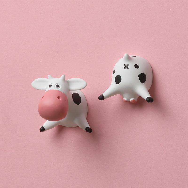 Cow Refrigerator Magnet Refrigerator Decoration Message Stickers Children's Toys Po Wall Mobile Phone Case Decoration