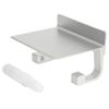 Space Aluminum Wall‑Mounted Roll Paper Rack Toilet Paper Holder with Phone Storage Shelf