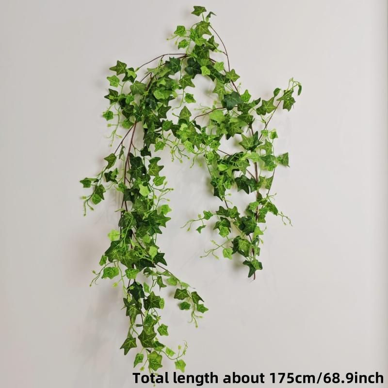 

Искусственный декор стены из плюща, густая листва, одинарная лоза, шпалера, минималистичная подвесная сетка для стильного ботанического декора в помещении/на улице